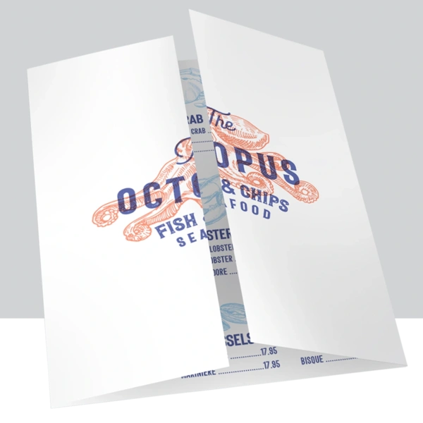 Folded Gatefold Leaflet